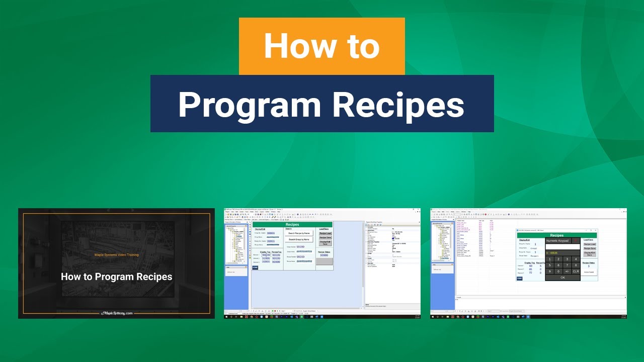 How to Program Recipes