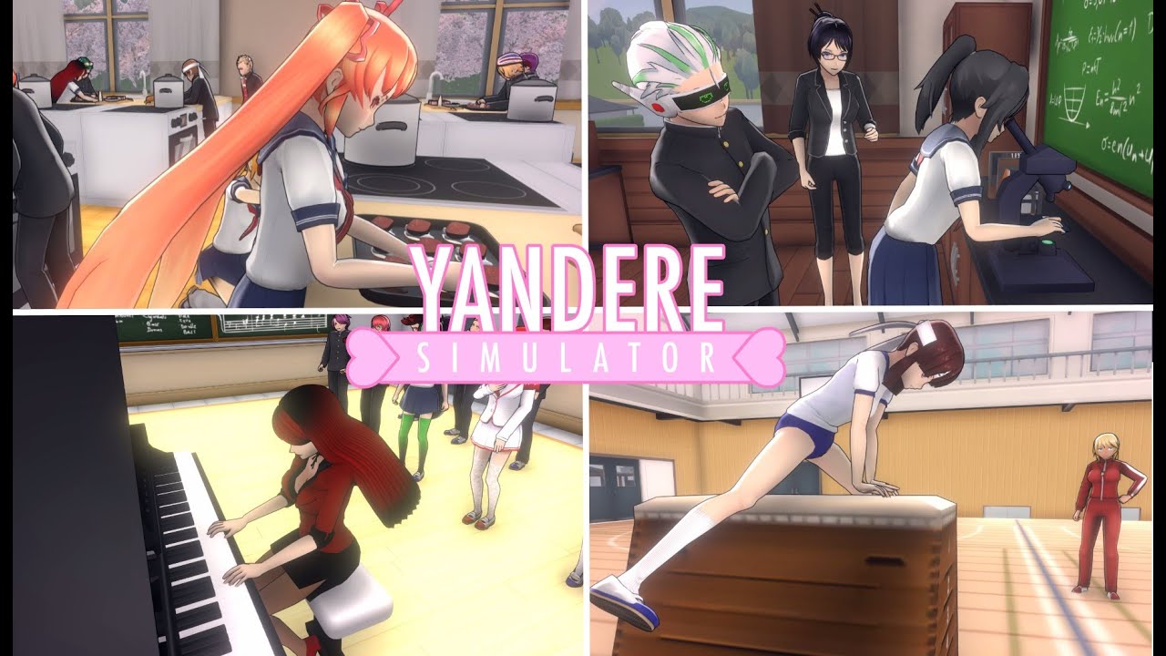 New Classes - Music, Art, Home Economics, P. E., Biology, Chemistry & Computing | Yandere Simulator
