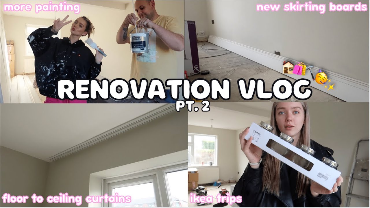 HOUSE MOVING VLOG *painting, kitchen update, skirting boards & more* 🏚🔨🥳
