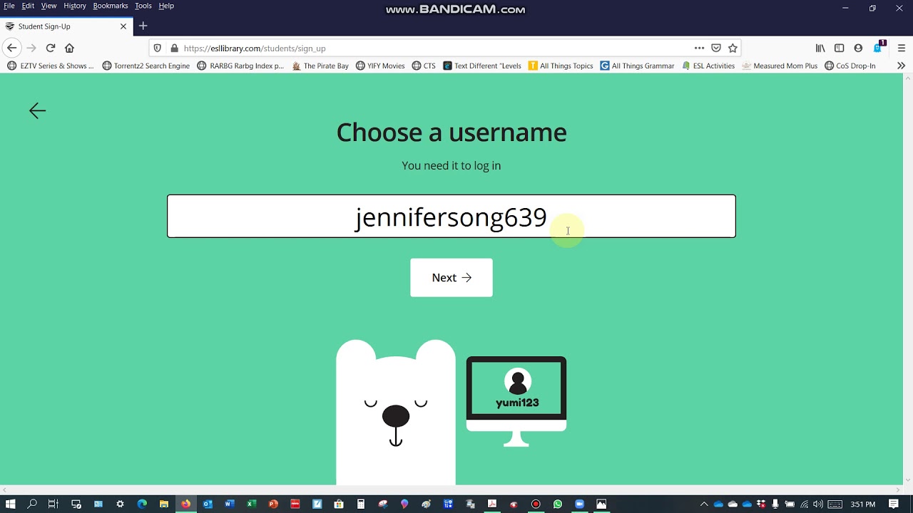 How to set up a student account in ESL Library