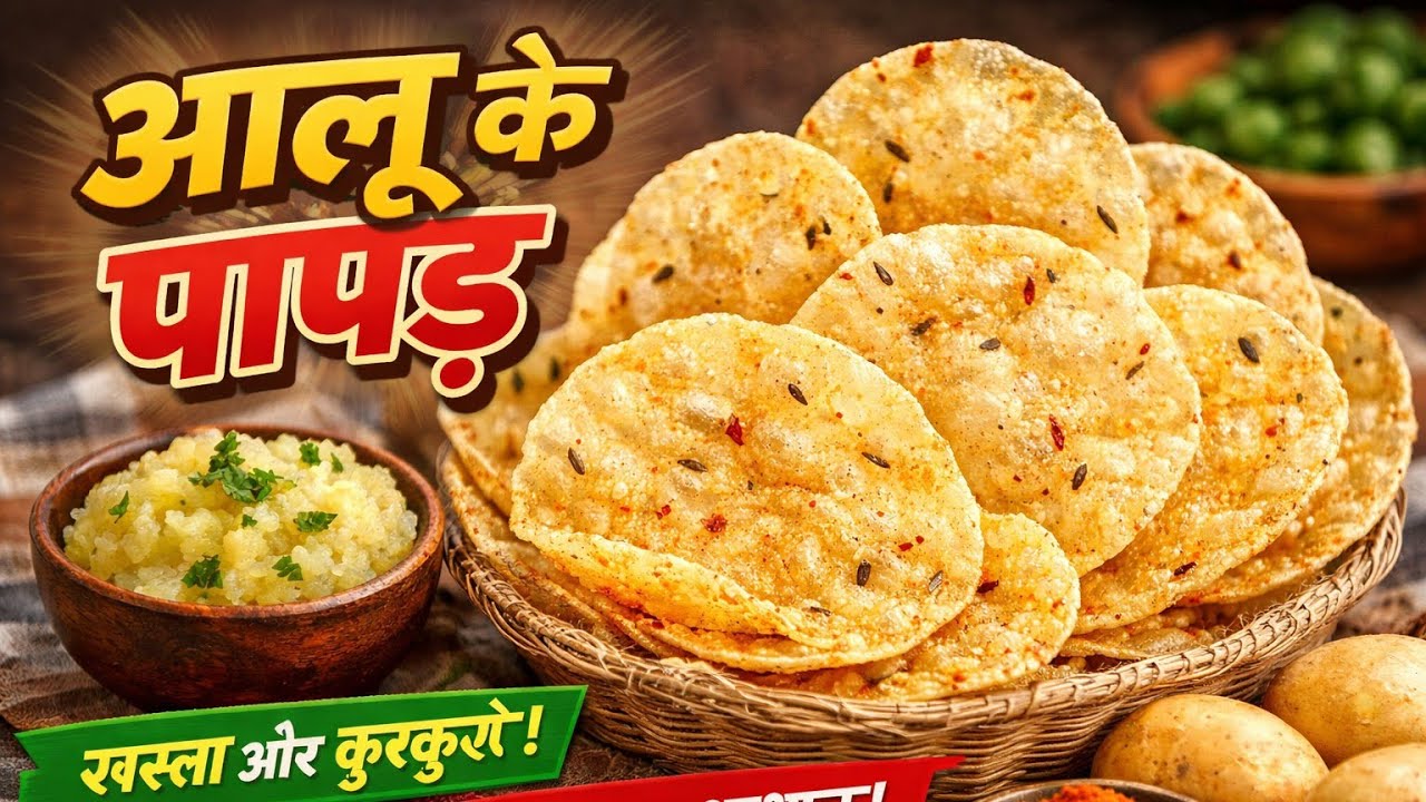 इस होली घर पर बनाएं स्वाद से भरे Aloo ke Papad 🌈 | आसान और परफेक्ट तरीका