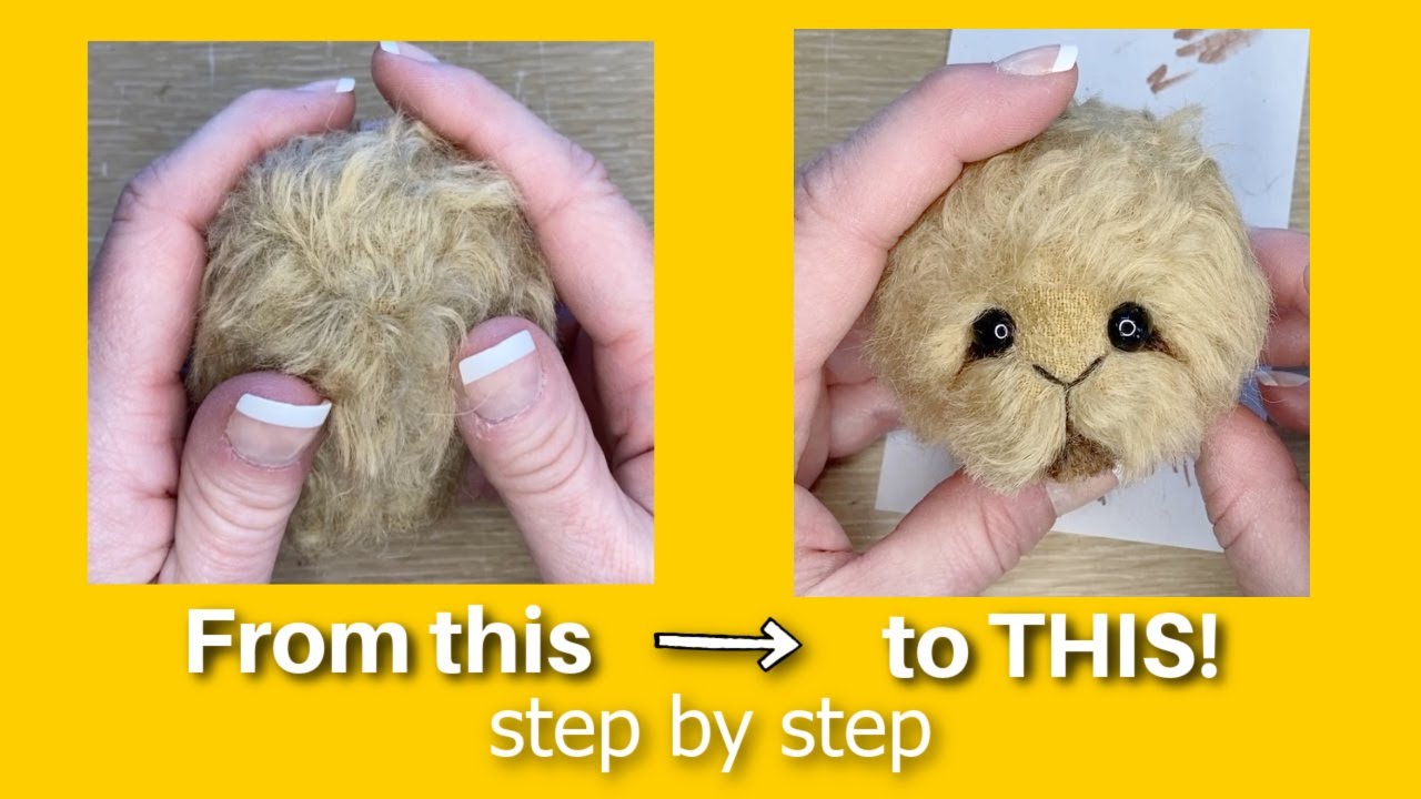How to Make a Jointed Easter Bunny Video #9  Making The Head: