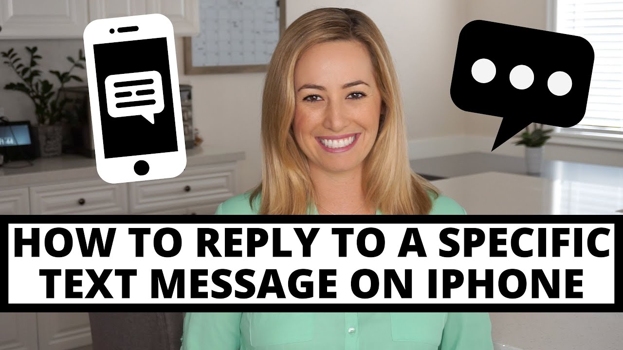 Как ответить на определенное текстовое сообщение на iPhone