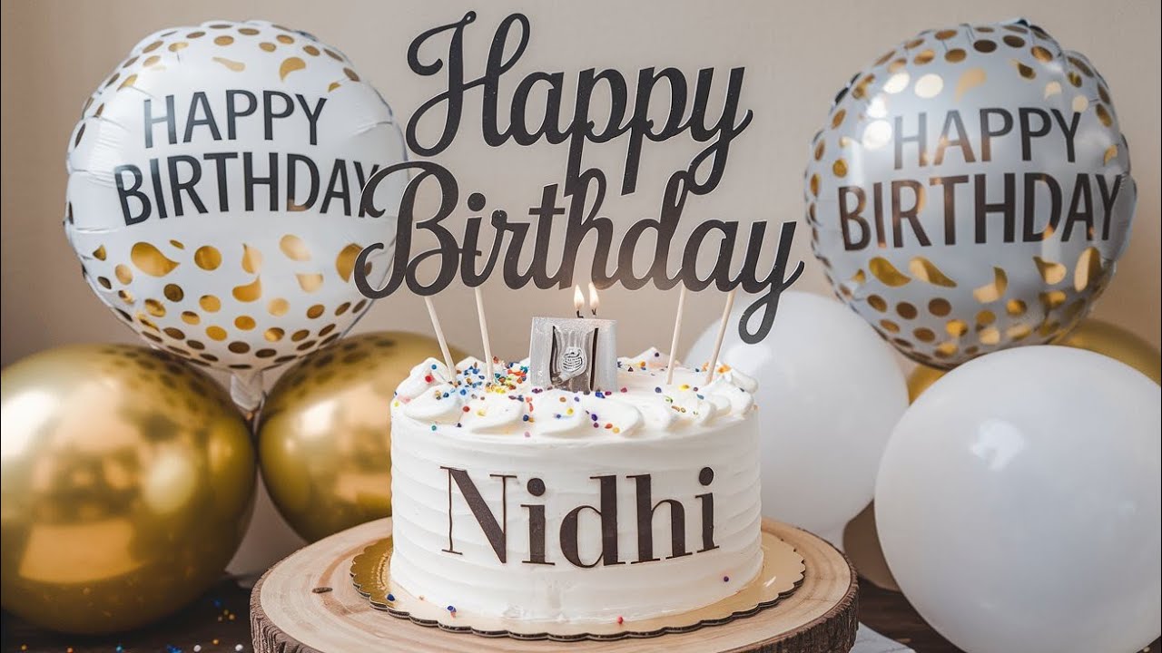 Nidhi Happy Birthday Song 🥳🎉 | New Birthday song 2024 #youtubevideo #viralvideo #happybirthdaysong