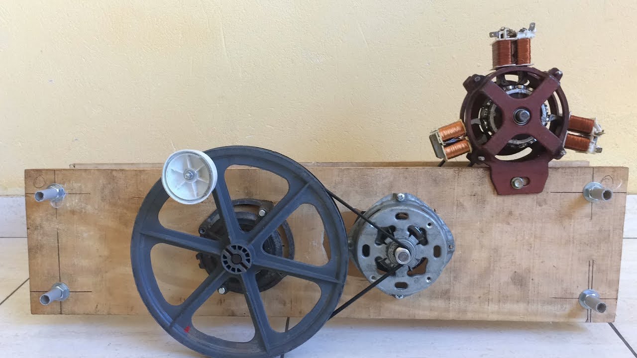 GERADOR DE ENERGIA COM MULTIPLICADOR DE ROTAÇÃO PARTE 1