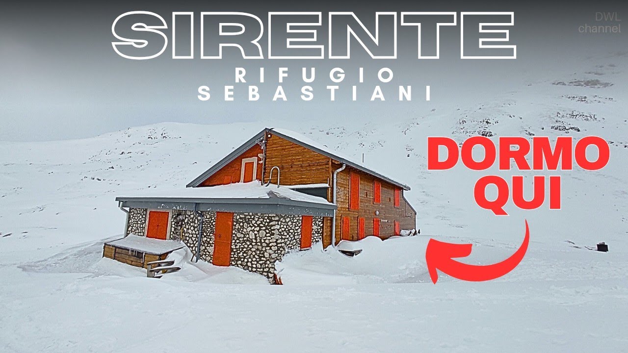 Notte solitaria in rifugio di emergenza a 2100 metri con una bella nevicata