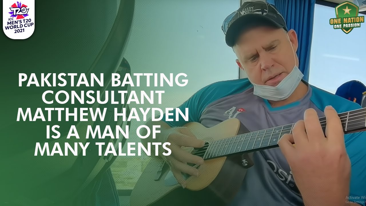 Pakistan Batting Consultant Matthew Hayden Is A Man Of Many Talents! 🎸🎤 | PCB | MA2T