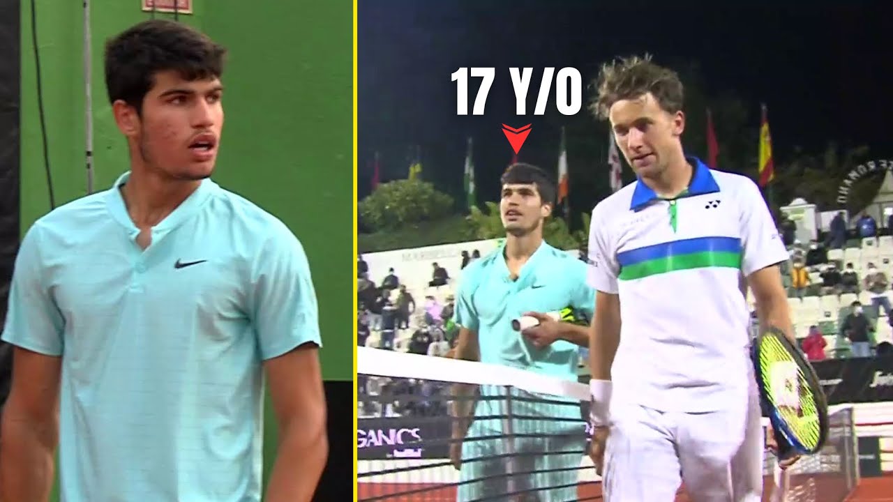 17 Year Old Carlos Alcaraz Faced Top 10 Player.. You Won’t Believe What Happened Next! 