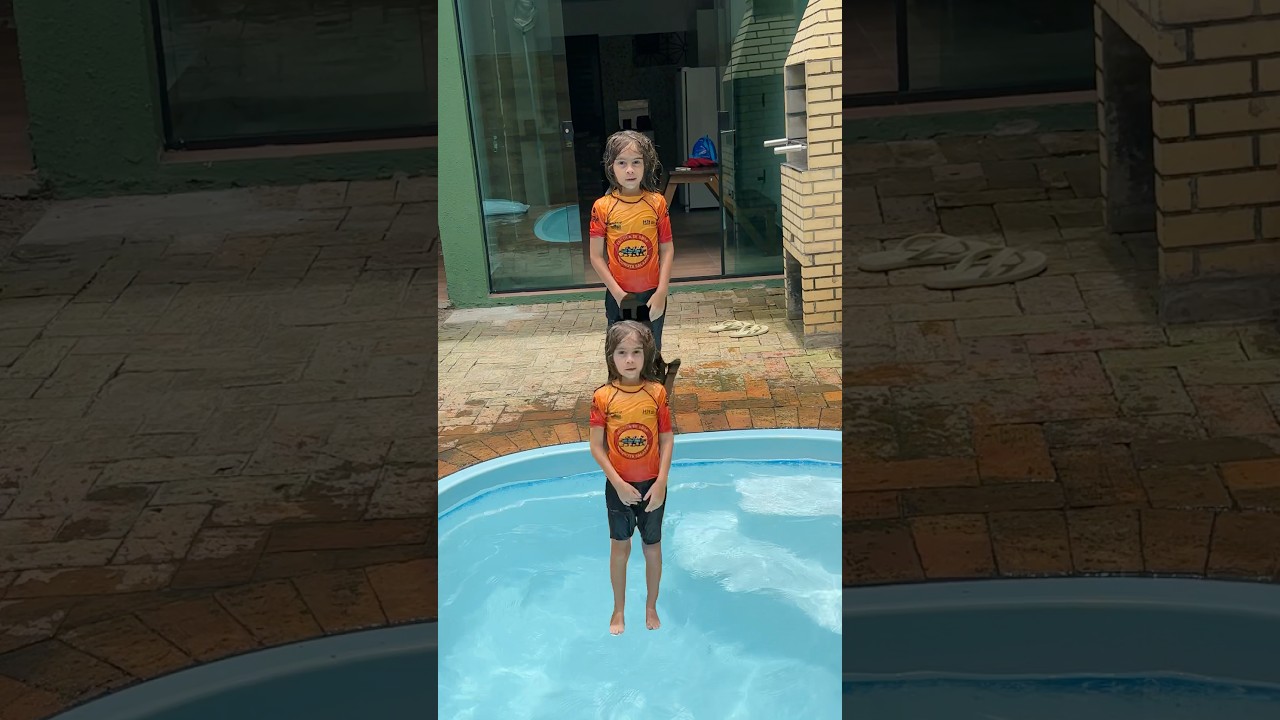 UM MONTE DE DAVI NA PISCINA 😮💦 #tiarutedavi