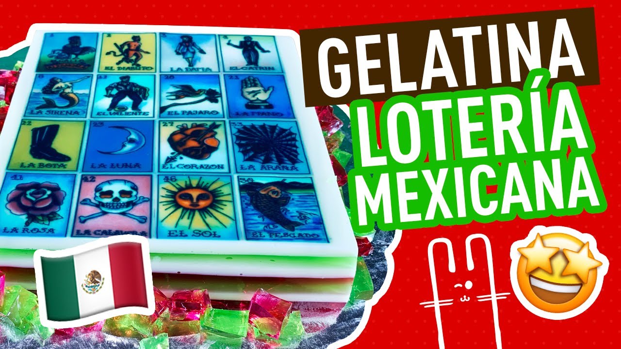 GELATINA de LOTERÍA MEXICANA 🇲🇽🇲🇽🇲🇽 Coloca el transfer súper rápido 🤩