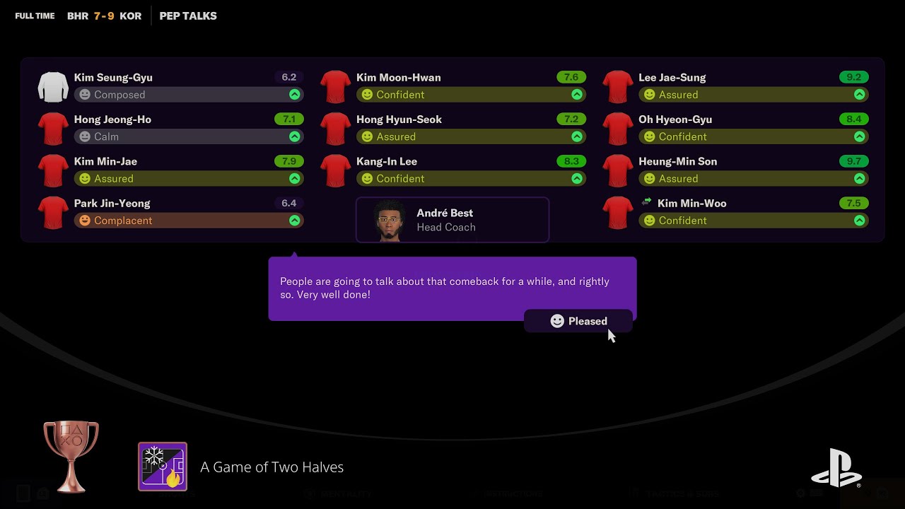 Football Manager 2024 Console Edition - A Game of Two Halves Trophy