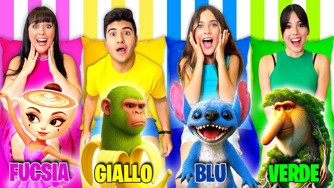GIOCHIAMO SUL DIVANO NEL TUO COLORE PREFERITO CON ITALIAN BRAINROT PER 24 ORE CON TUTTI NOSTRI AMICI