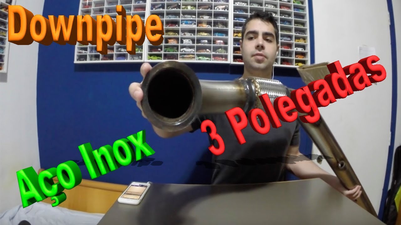 Downpipe 3 polegadas inox