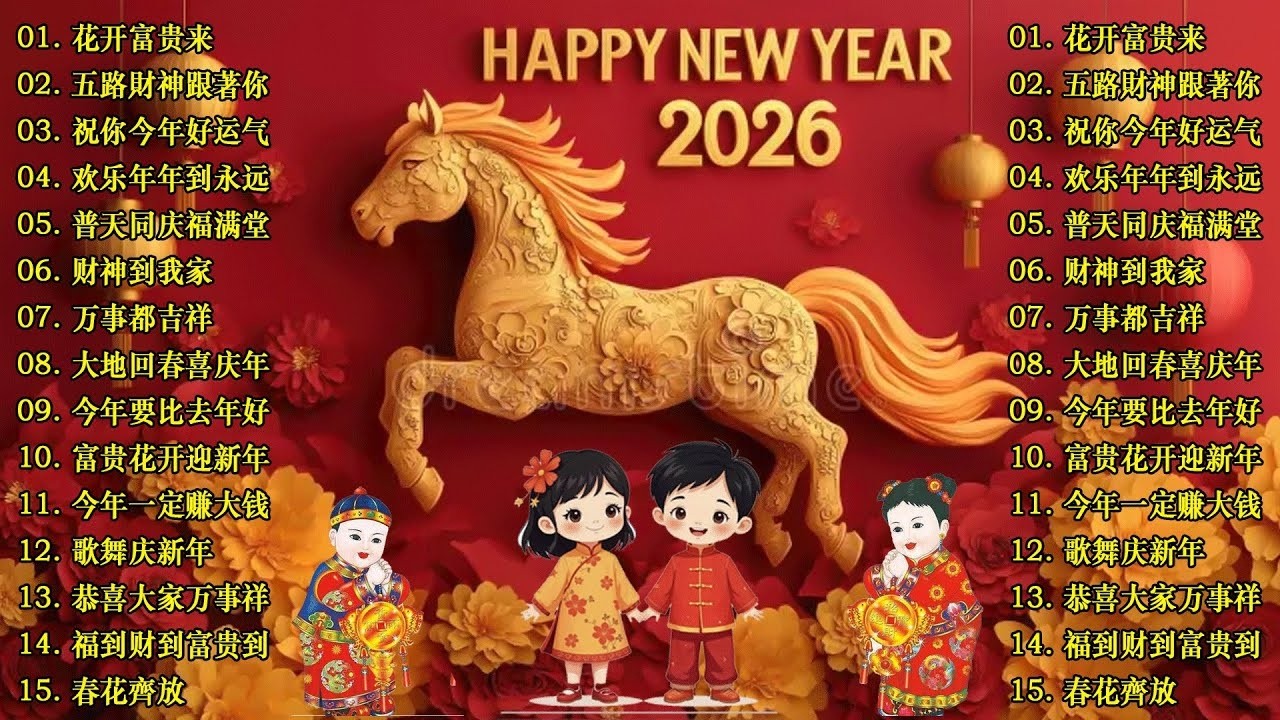 2026 首传统新年歌曲🧧【CNY】新年群星传统贺岁专辑🏆No 1《傳統》🏮賀歲金曲🍊新年歌大合集 年年少不了