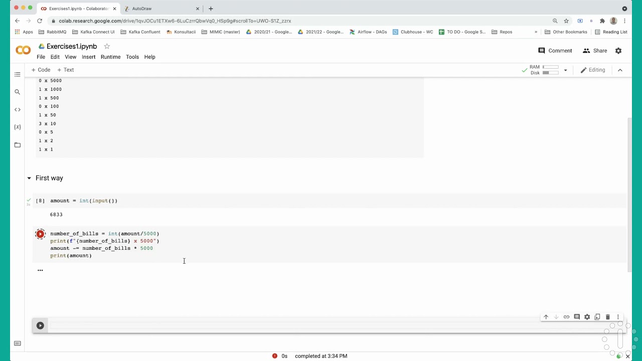 Python - exercises 1