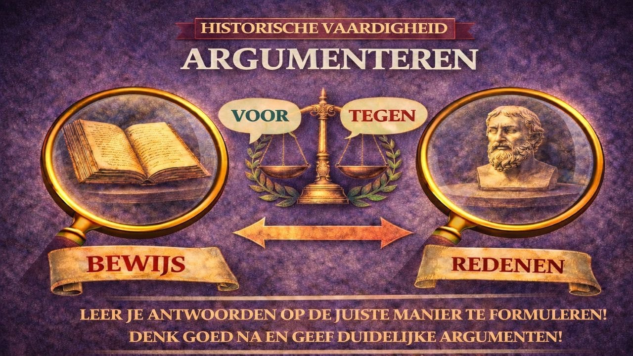 Historische vaardigheid: Argumenteren