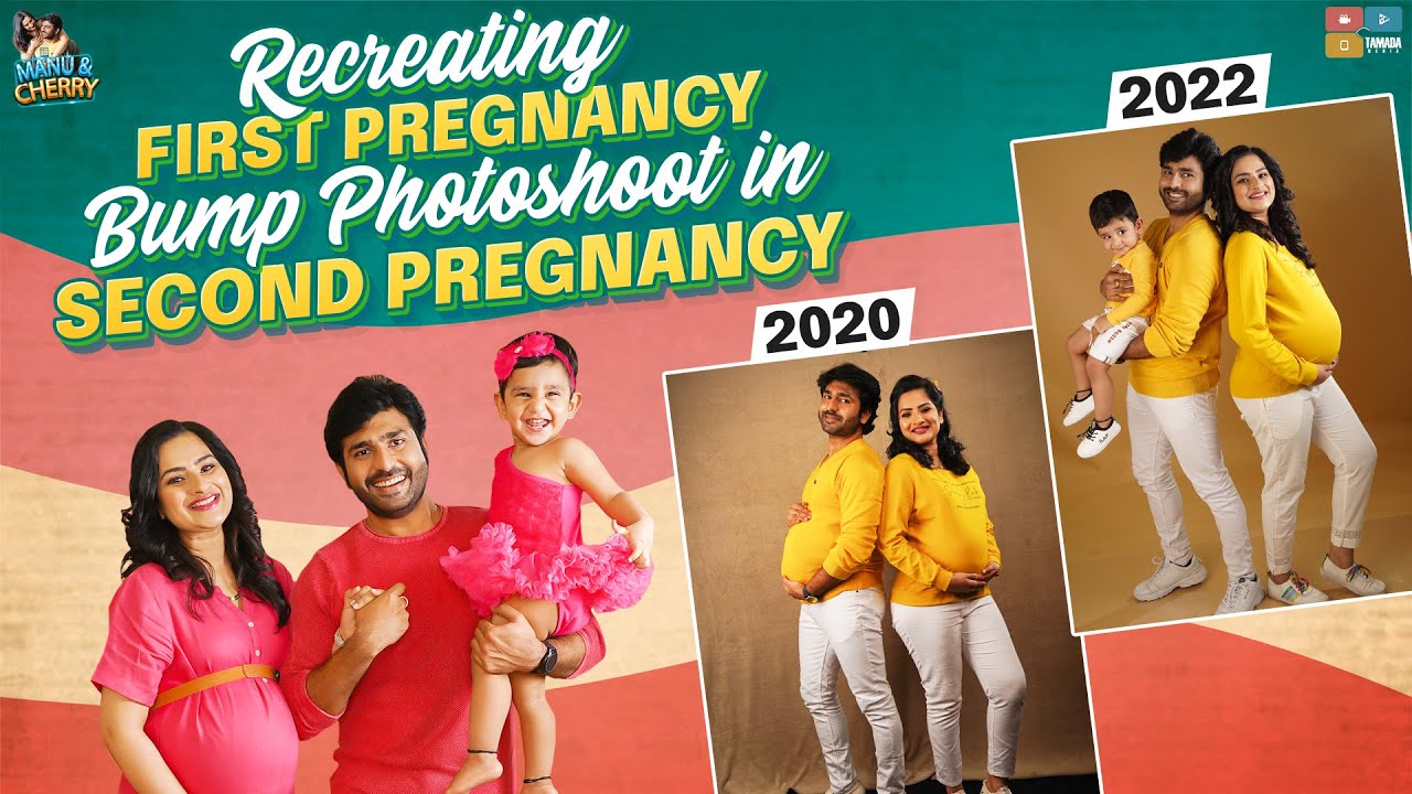Recreating Our Cute Pregnancy Photoshoot Pictures || Fun Vlog || Manu and Cherry || Tamada Media