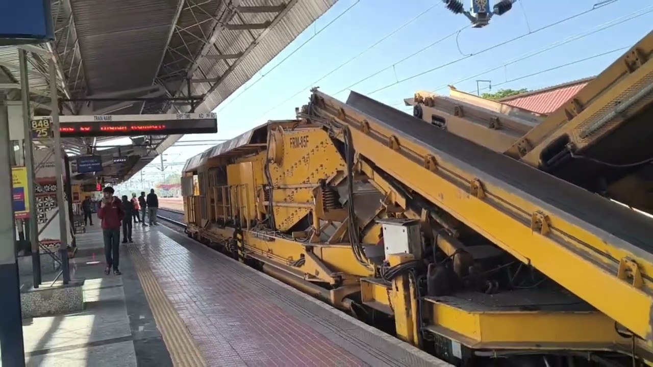 Track Machine on Railway Station | FRM Temping Machine