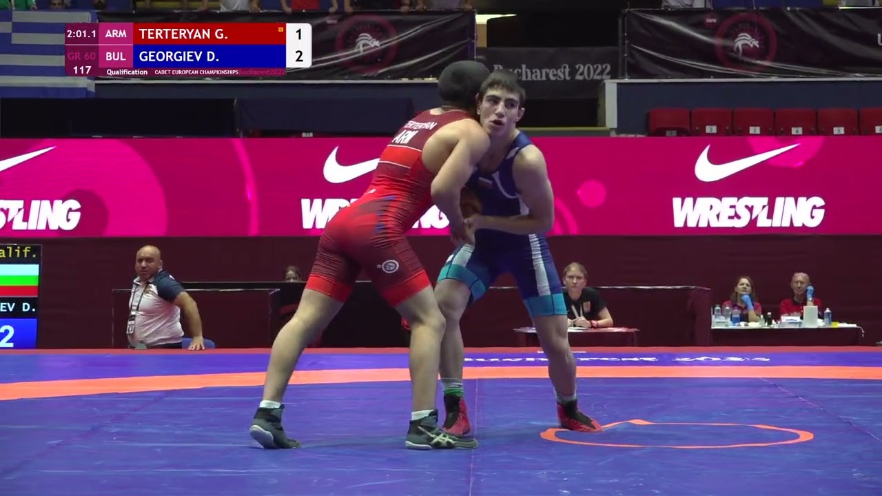 Qual. GR - 60 kg: G. TERTERYAN (ARM) v. D. GEORGIEV (BUL)
