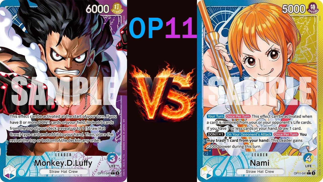 OP11 Local UP Luffy vs Nami Round 1 7/14/25