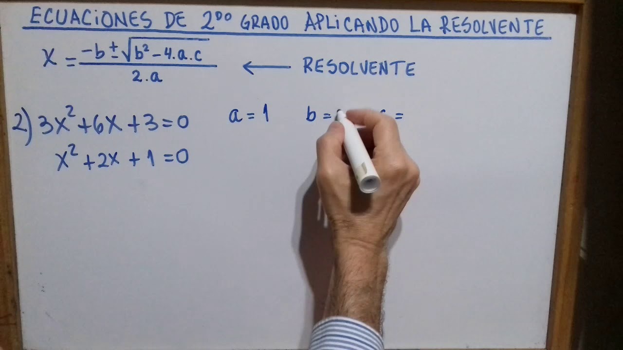 Ecuaciones de 2do Grado: Aplicando la Resolvente