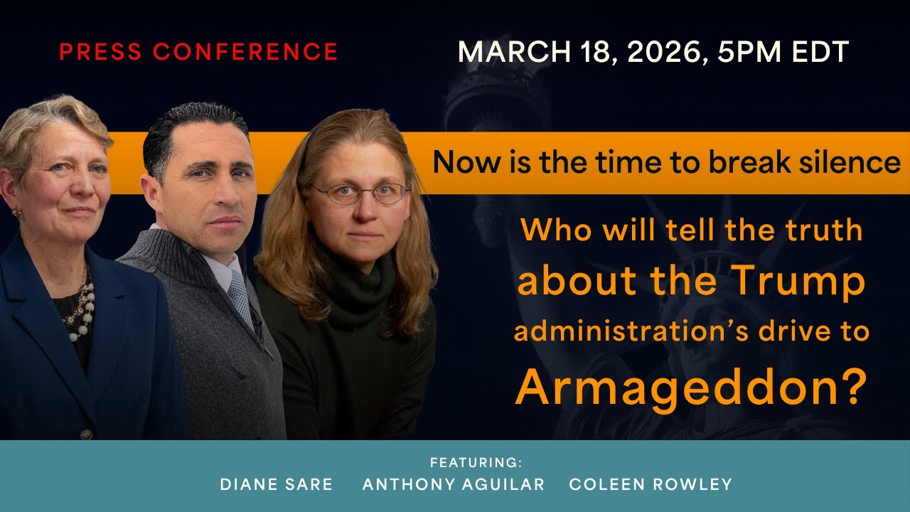 Now is the Time to Break the Silence — 9/11 whistleblower Coleen Rowley & Lt. Col. Anthony Aguila