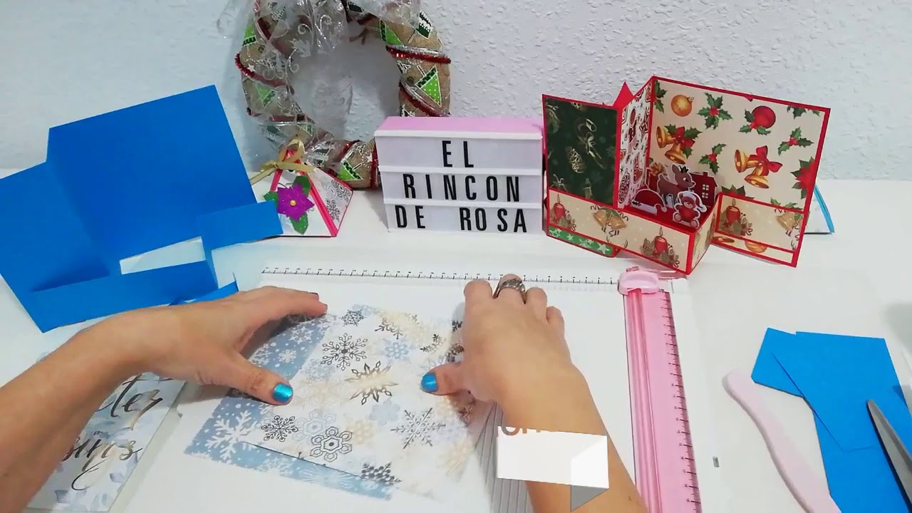 TUTORIAL TARJETA NAVIDEÑA DOBLE Z POP UP