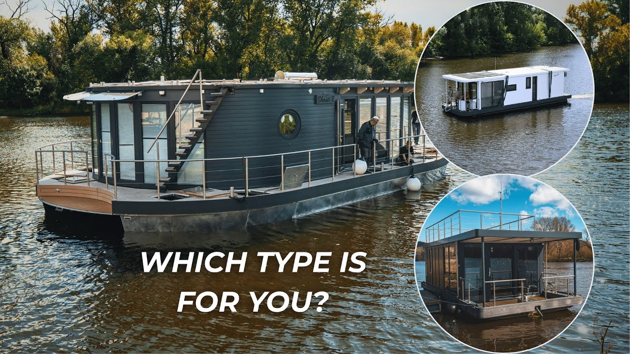 Custom-Built Luxury Houseboats | Modern Eco & Steel Floating Homes by Barkmet #barkmetboats