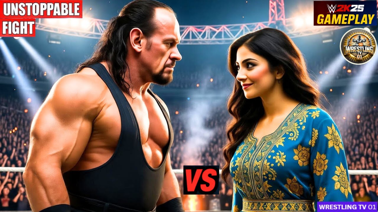 🔥WWE2K25 – Индийская дива Неха 🇮🇳 против Гробовщика 🎮 Матч Железного человека, межгендерный геймп...