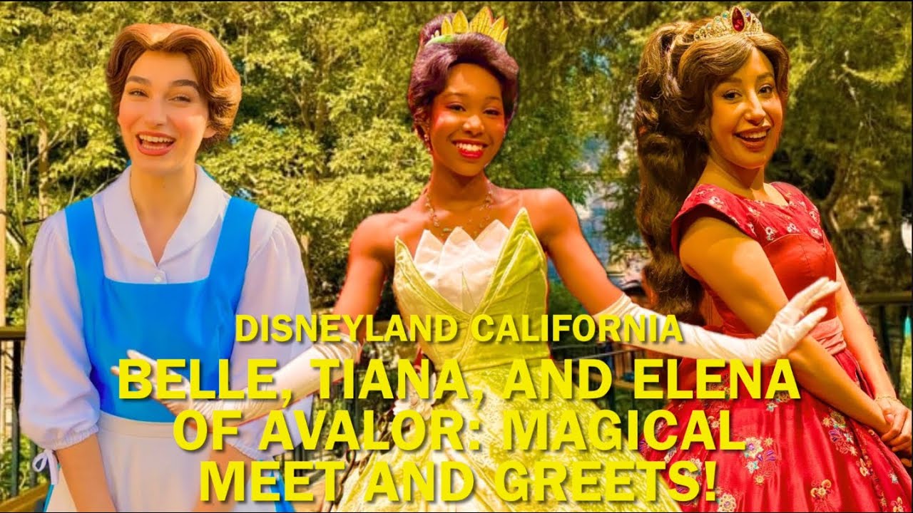 Meeting Up With Belle, Tiana & Elena of Avalor for MAGICAL Meet and Greets at Disneyland! #disney