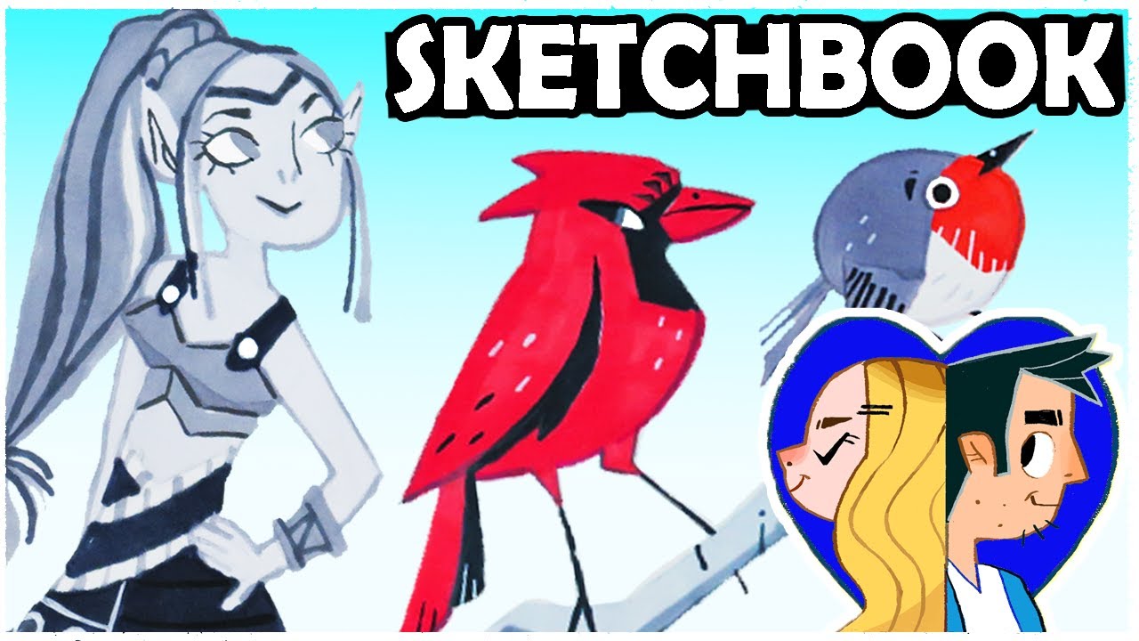 MY SKETCHBOOK TOUR - Art Flip through!