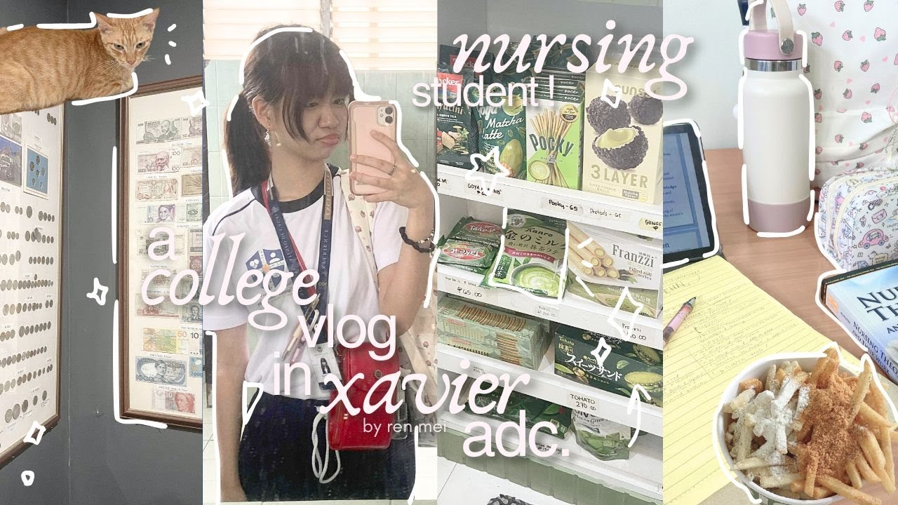 UNI VLOG: study with me as a nursing student 📓 xavier adc | notetaking, blueberry matcha, new mug