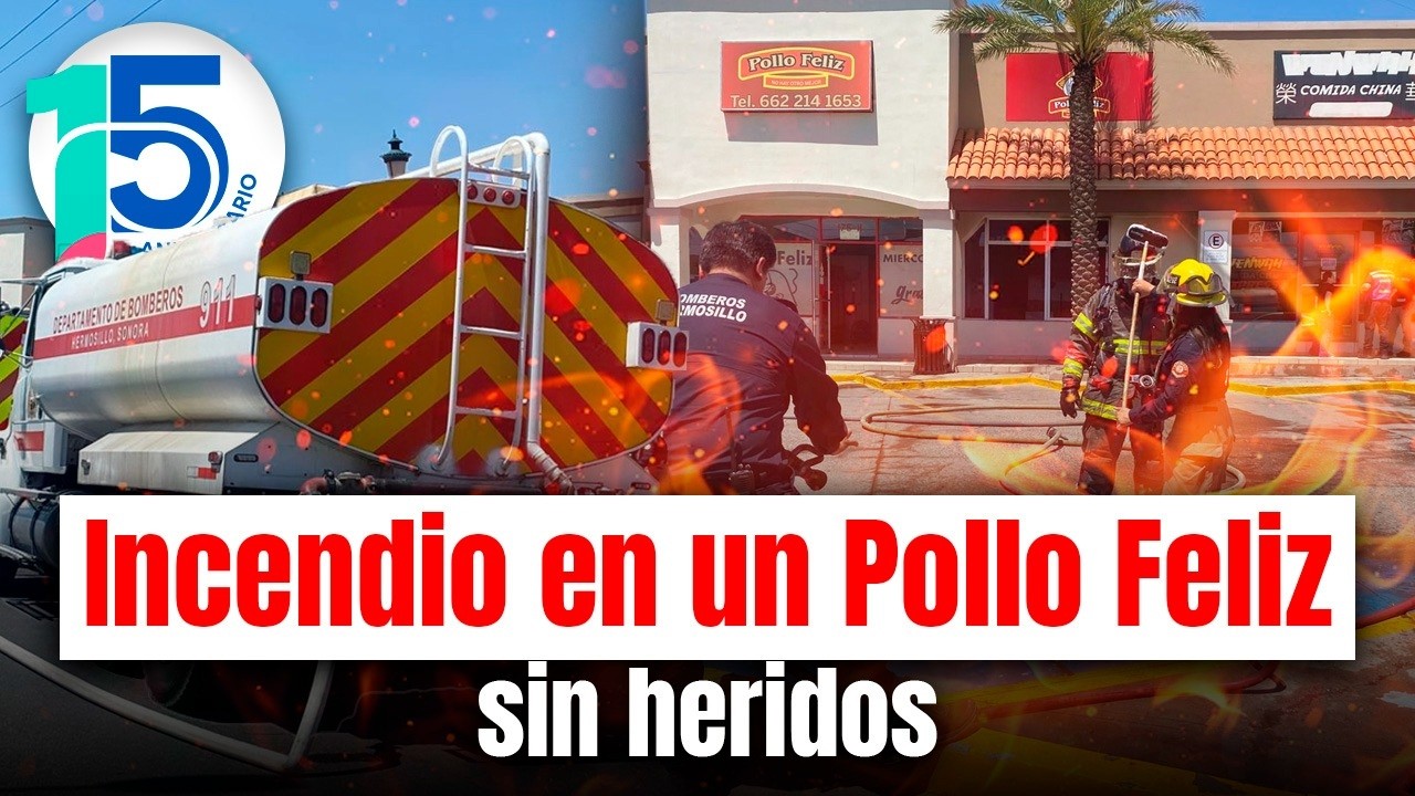 Asador prende FUEGO a parte de un establecimiento de POLLOS asados en Hermosillo