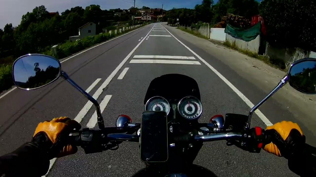Benelli Imperiale 400 *POV* - Down the Hill | Pure exhaust Sound