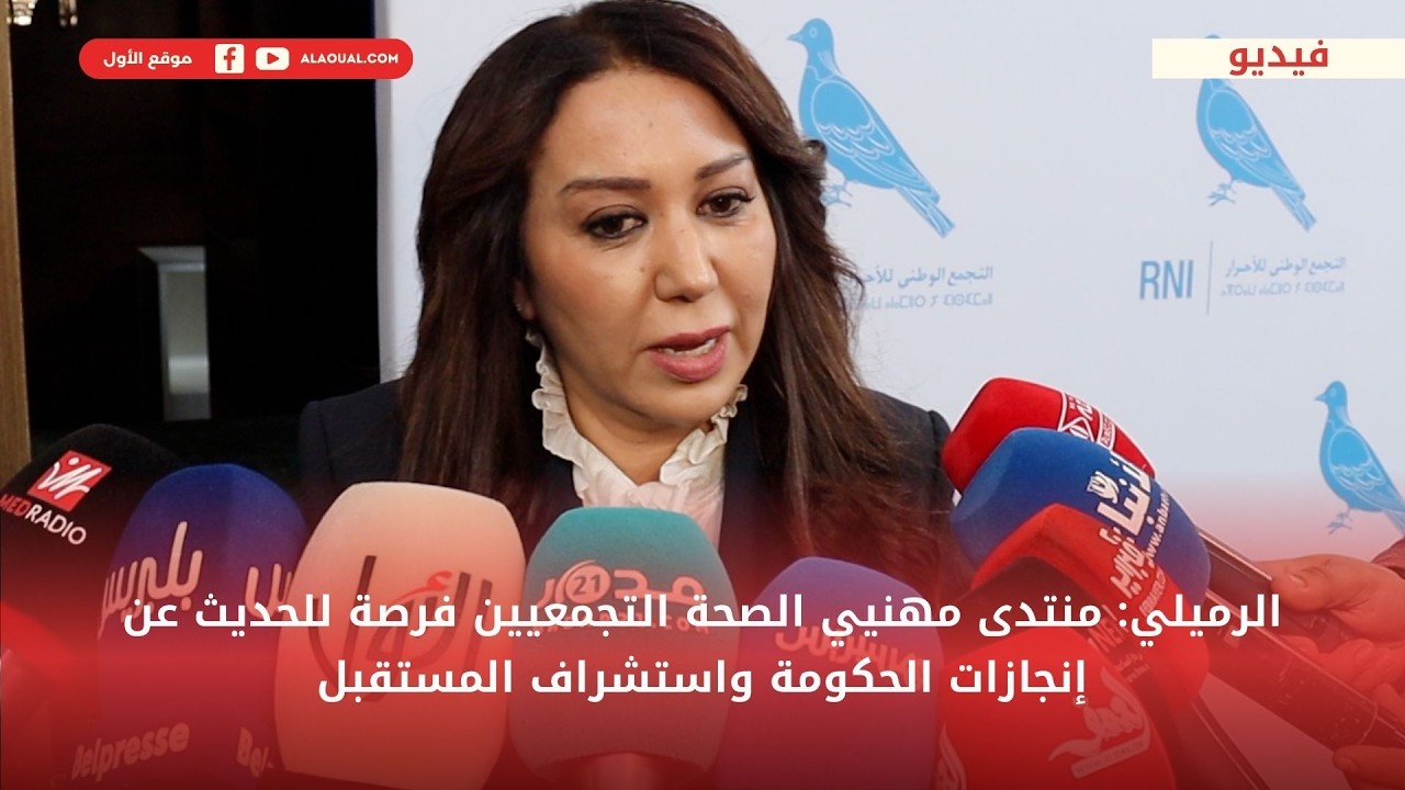 الرميلي: منتدى مهنيي الصحة التجمعيين فرصة للحديث عن إنجازات الحكومة واستشراف المستقبل