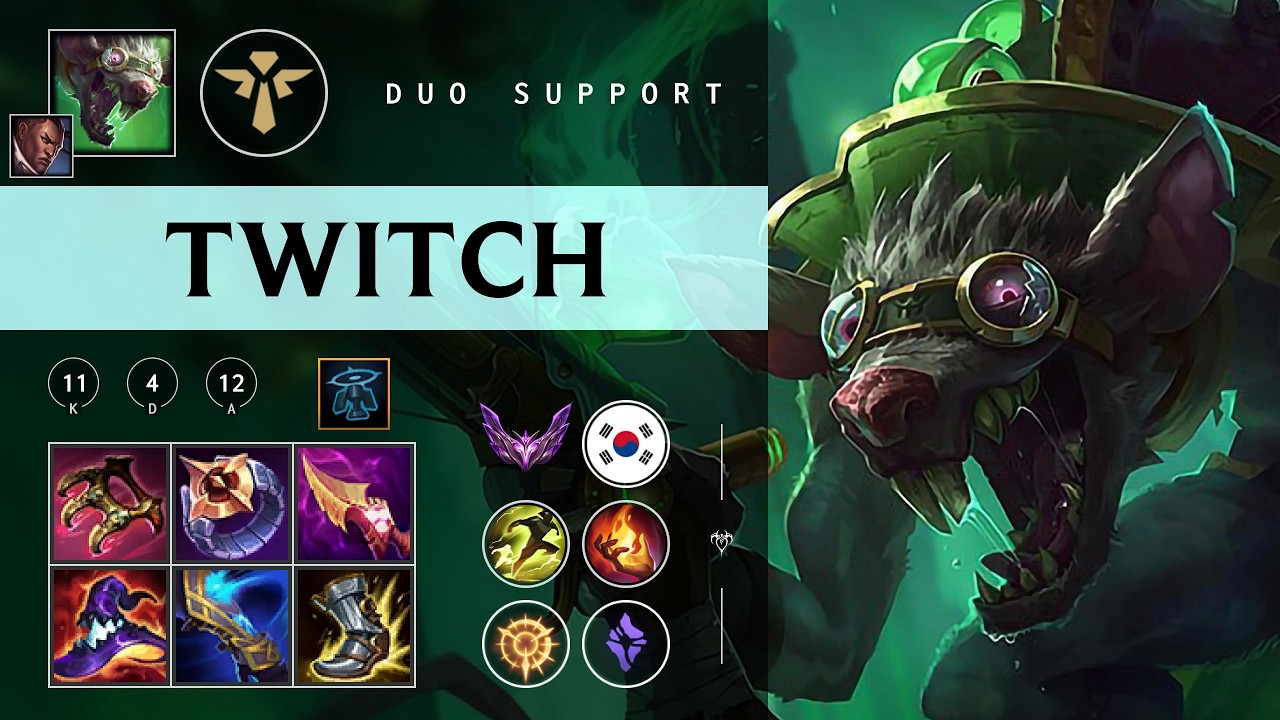 Twitch Support vs Lulu - KR Master Patch 26.04