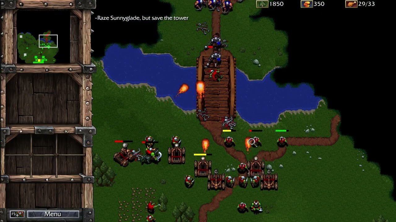 Warcraft 1 Remastered - Orc - 6: Sunnyglade (Insane mod)
