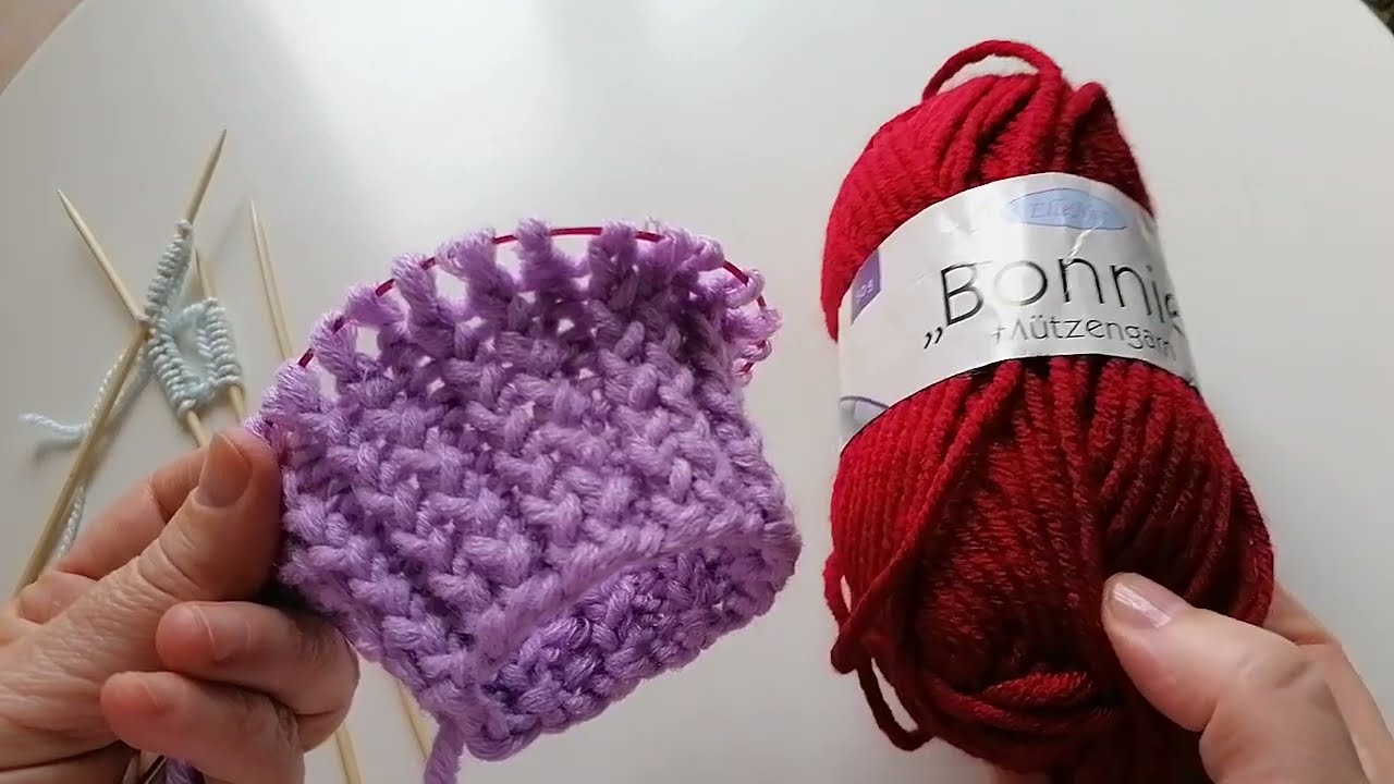 Strickmuster Bündchenmuster für Anfänger😍