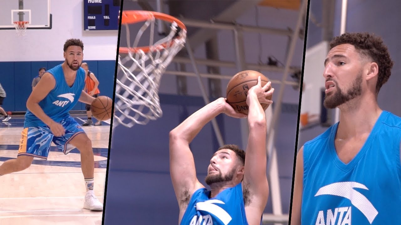 GOLDEN STATE WARRIOR KLAY THOMPSON FULL WORKOUT 🔥| Jordan Lawley Basketball