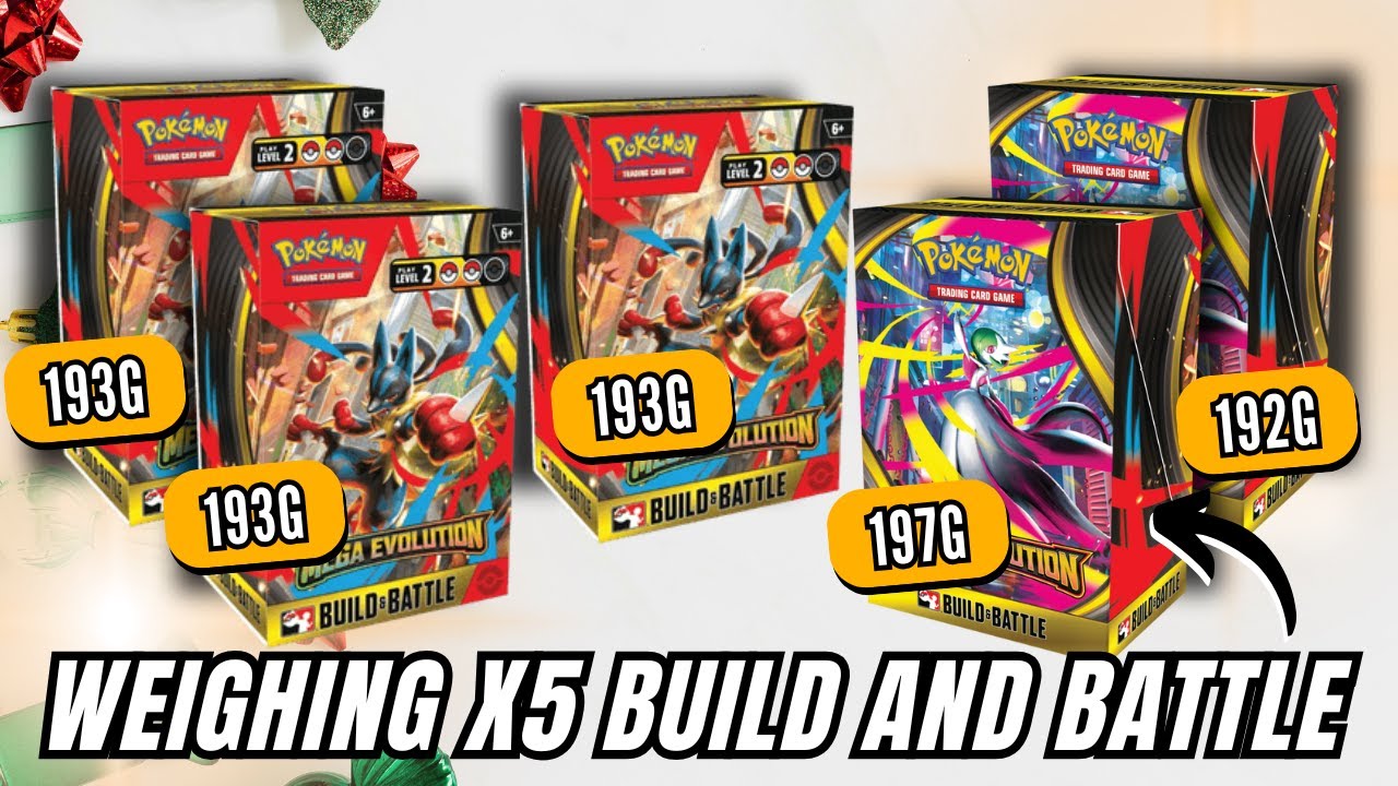 I Weighed 20 Booster Packs From Mega Evolution Build And Battle