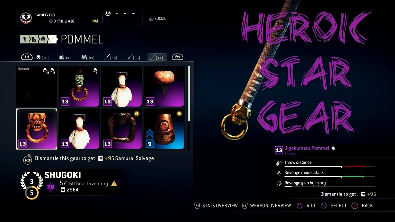 How to get Heroic Gear- Heroic Gear Opening for Shugoki in For Honor
