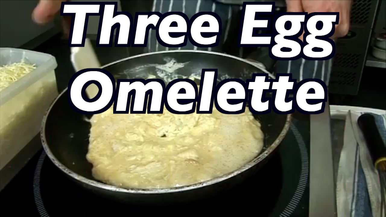 Three egg omelette with French chef Julien.