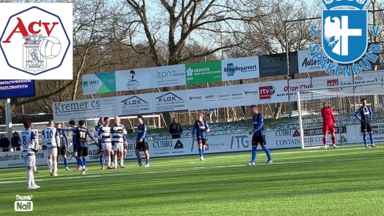 ACV VECHT ZICH NAAR 1 PUNT IN DE LAATSTE SECONDE TEGEN SPAKENBURG 2-2 (14-02-2026
