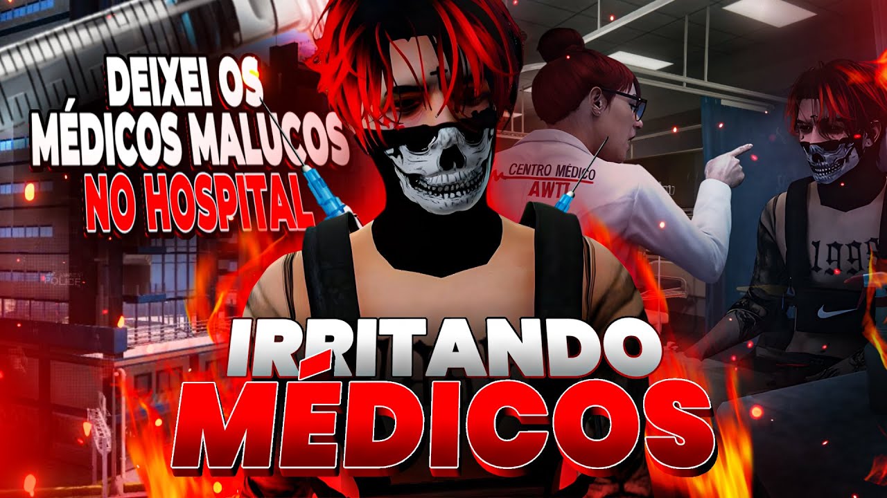 IRRITANDO TODOS OS MÉDICOS DO HOSPITAL COM MOD MENU NO GTA RP