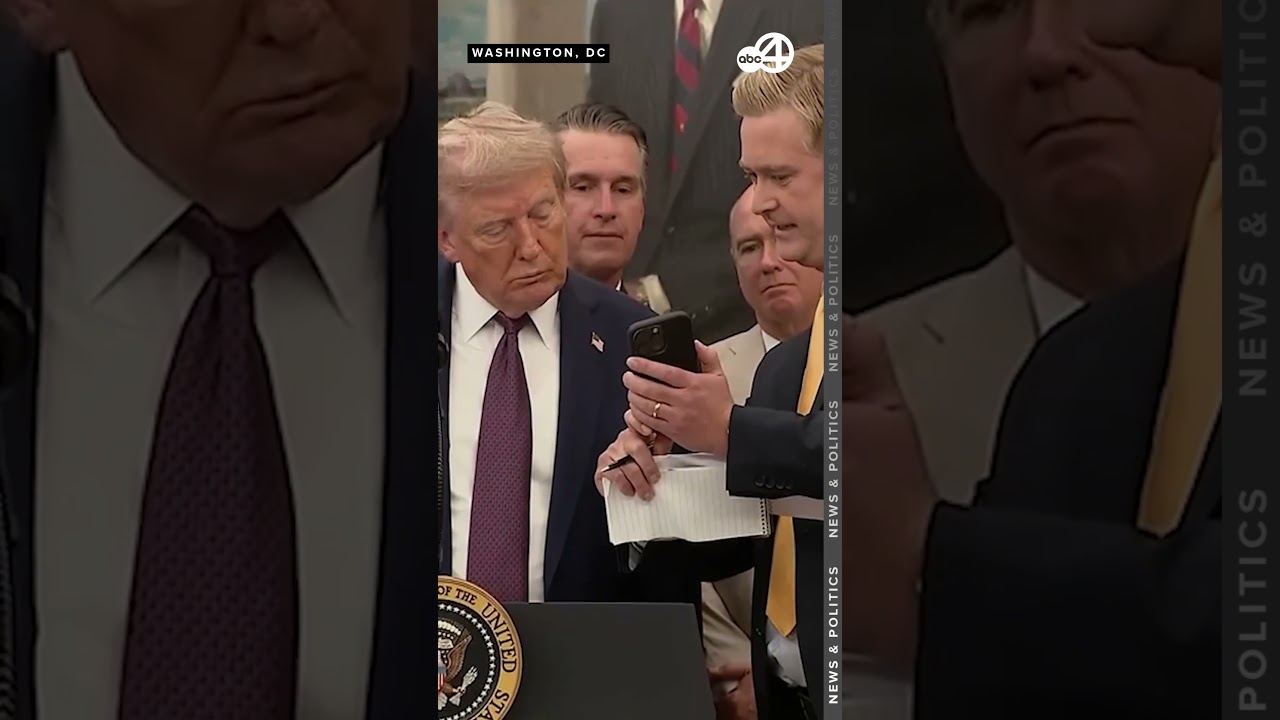 Trump says viral video showing someone throwing items out of White House window was AI generated