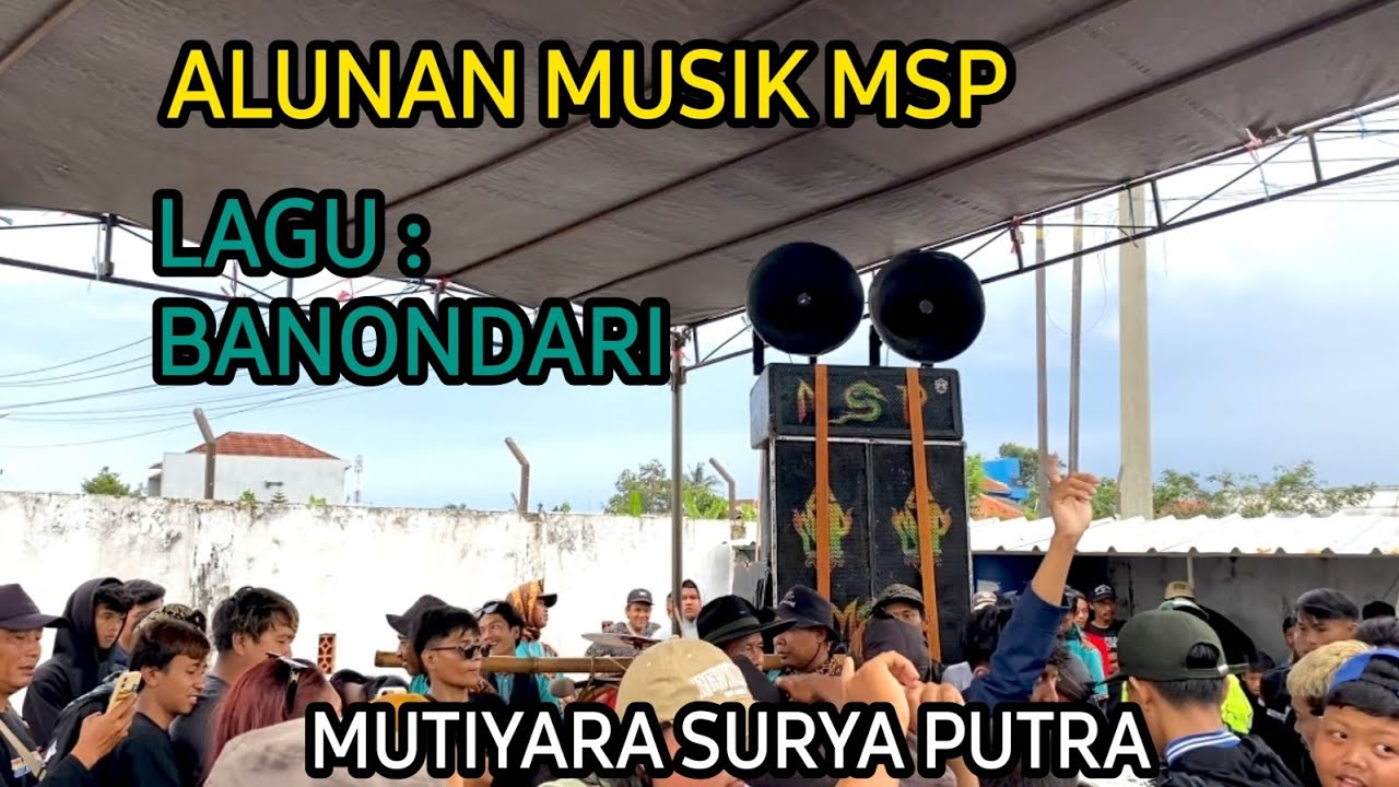 🔴Alunan musik msp lagu banondari | mutiyara surya putra