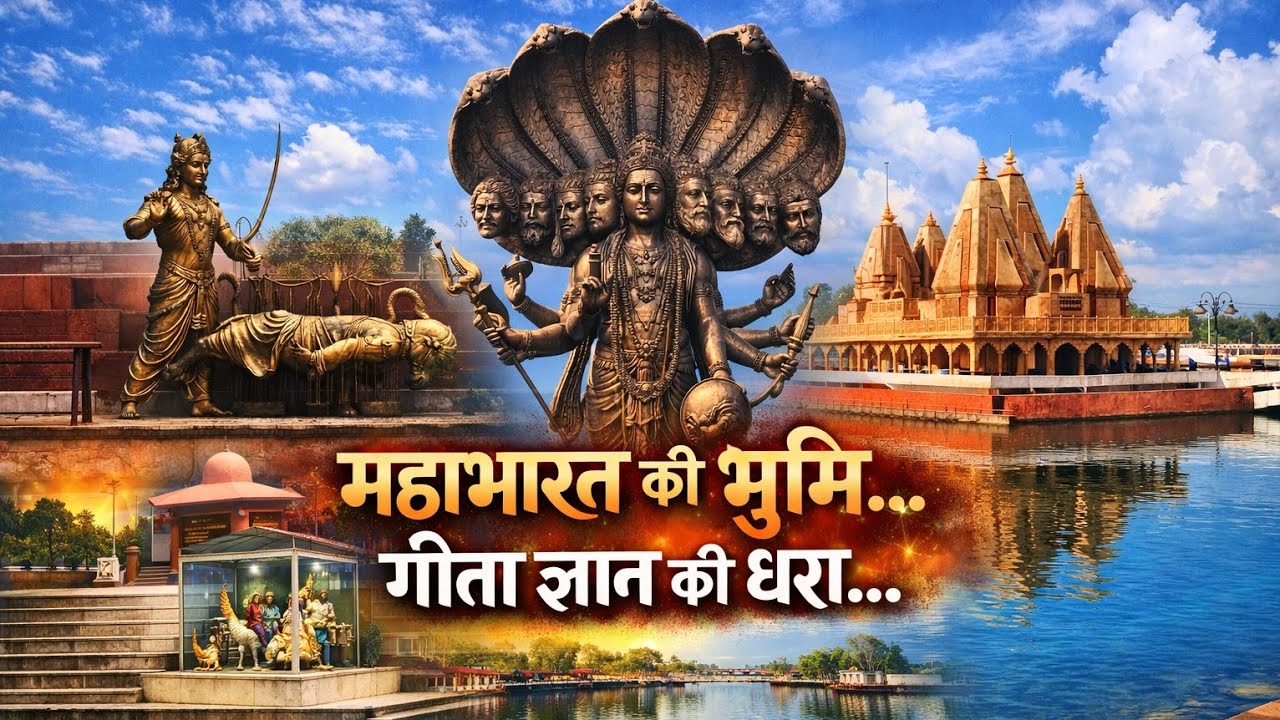 महाभारत की धरती – आस्था और इतिहास का संगम 🙏🔥#Kurukshetra#Mahabharat#ShriKrishna