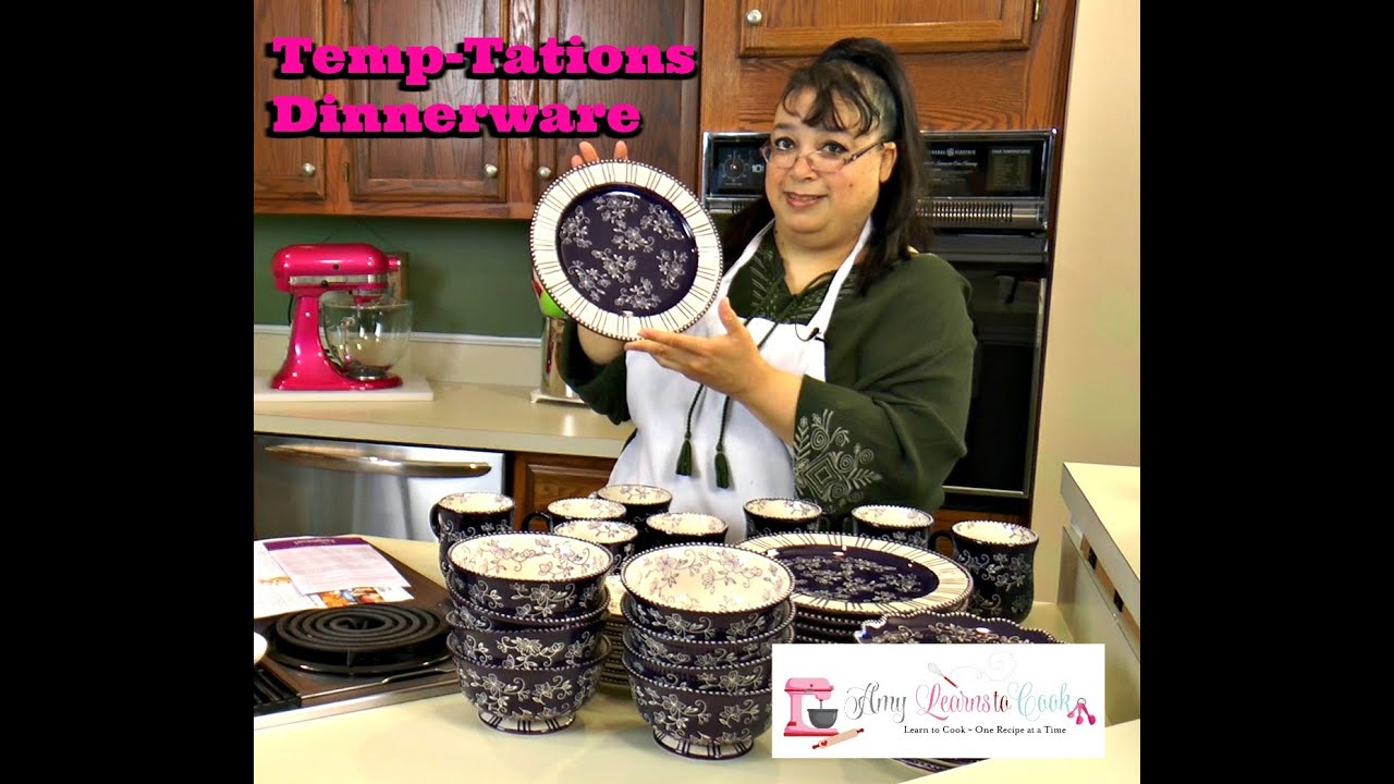 Temp-tations Dinnerware Unboxing ~ Floral Lace Bakeware ~ Amy Learns to Cook