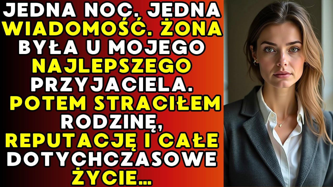 Żona zdradziła mnie z moim najlepszym przyjacielem. Jedna noc zniszczyła całe moje życie