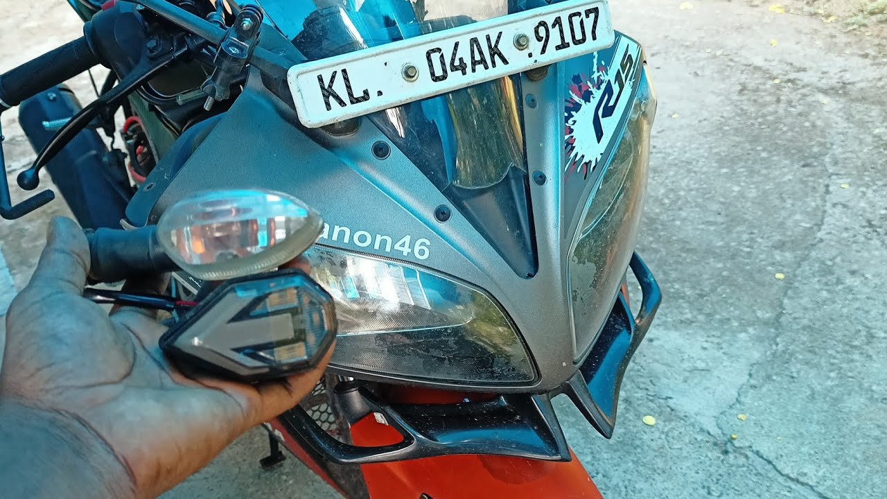 #how to installing yamaha r15 new indicators